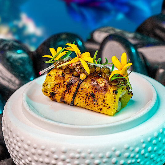 Dans la salle « Ocean » vous goûterez à la volupté des profondeurs de l’océan.